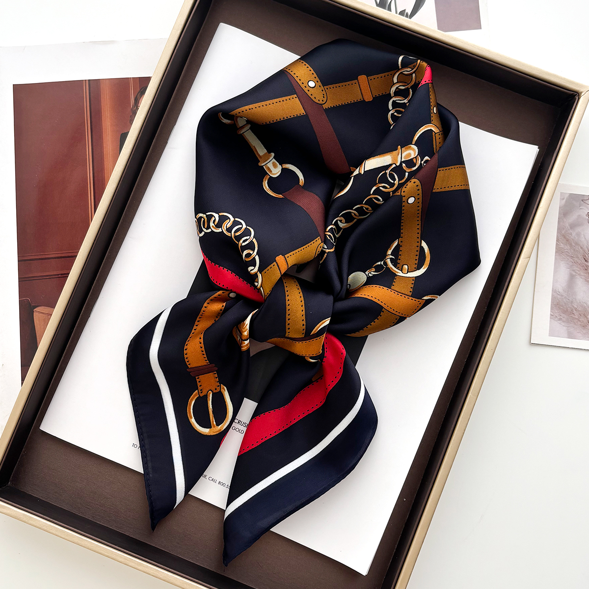 Women Bags Online - Luxury 70*70cm Square Scarf for Women