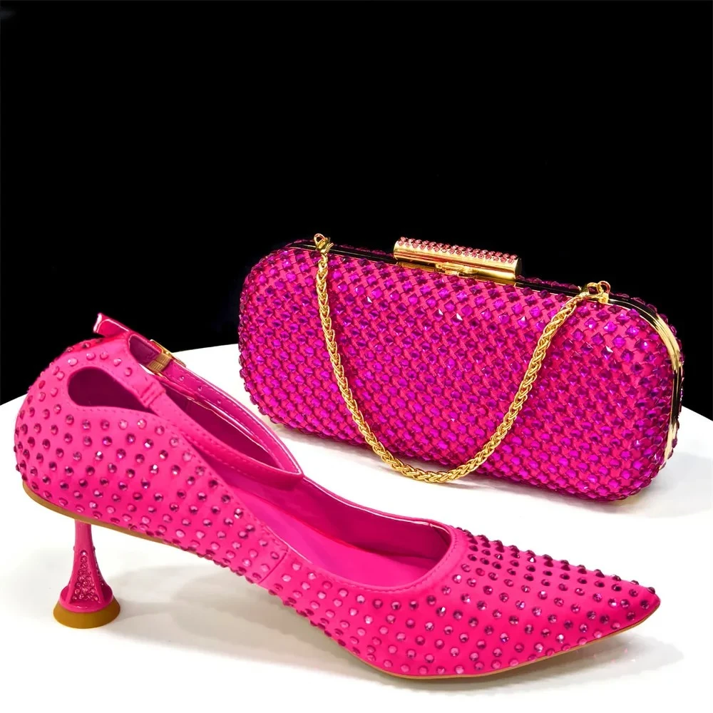 Women Bags For Wedding - 2026 Chic Fuchsia Color Women's Heels