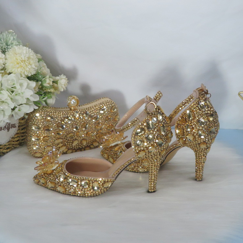 2021New  Golden crystal Bridal – Women Bags For Wedding recenzja i cena
