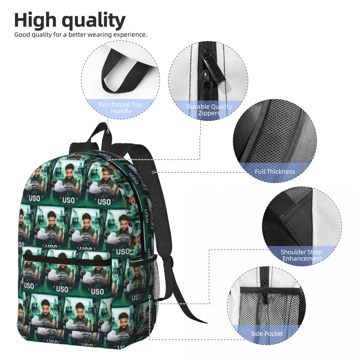 Winner WWE Jey Uso Backpack Da – Women Bags Winners recenzja i cena