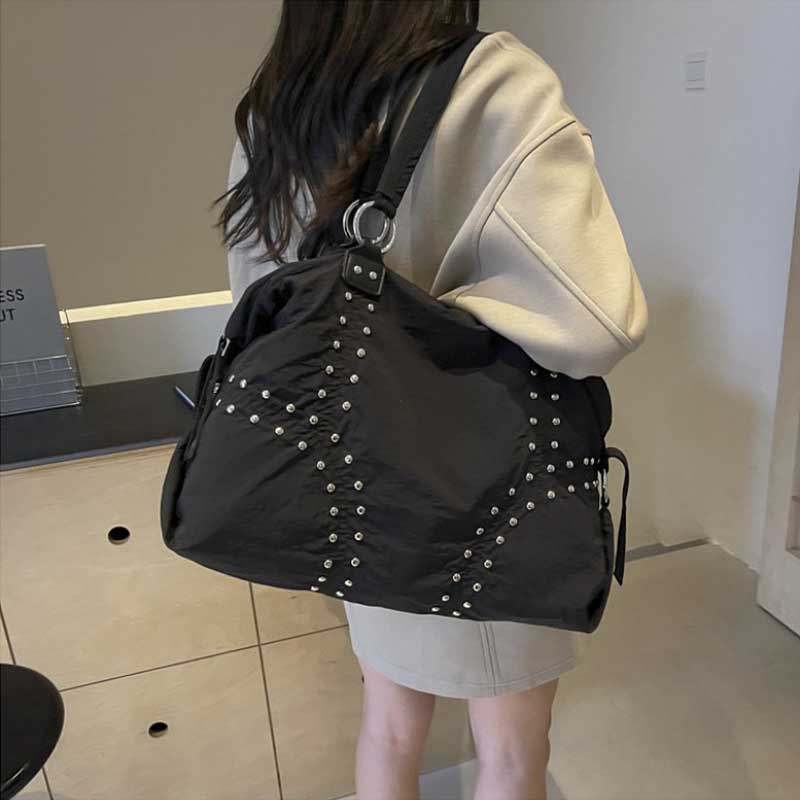 Fashionable Nylon Rivet Undera – Women Bags In Trend recenzja i cena