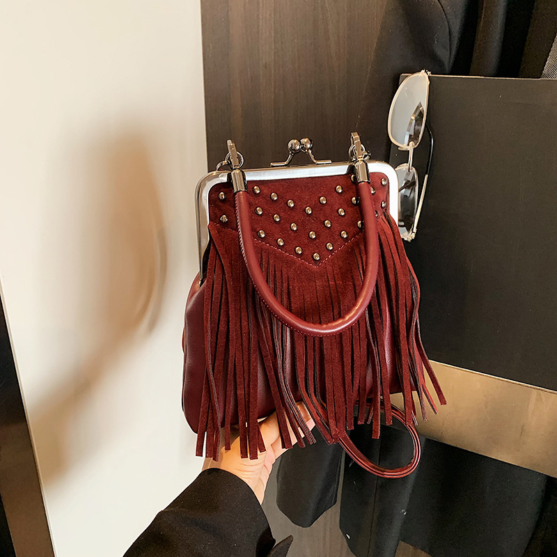 Women's Fashion Rivet Handheld – Women Bags Collection recenzja i cena