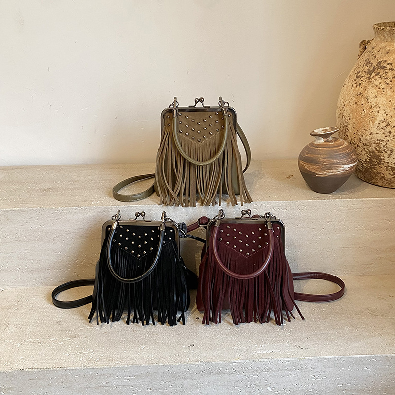 Women's Fashion Rivet Handheld – Women Bags Collection recenzja i cena