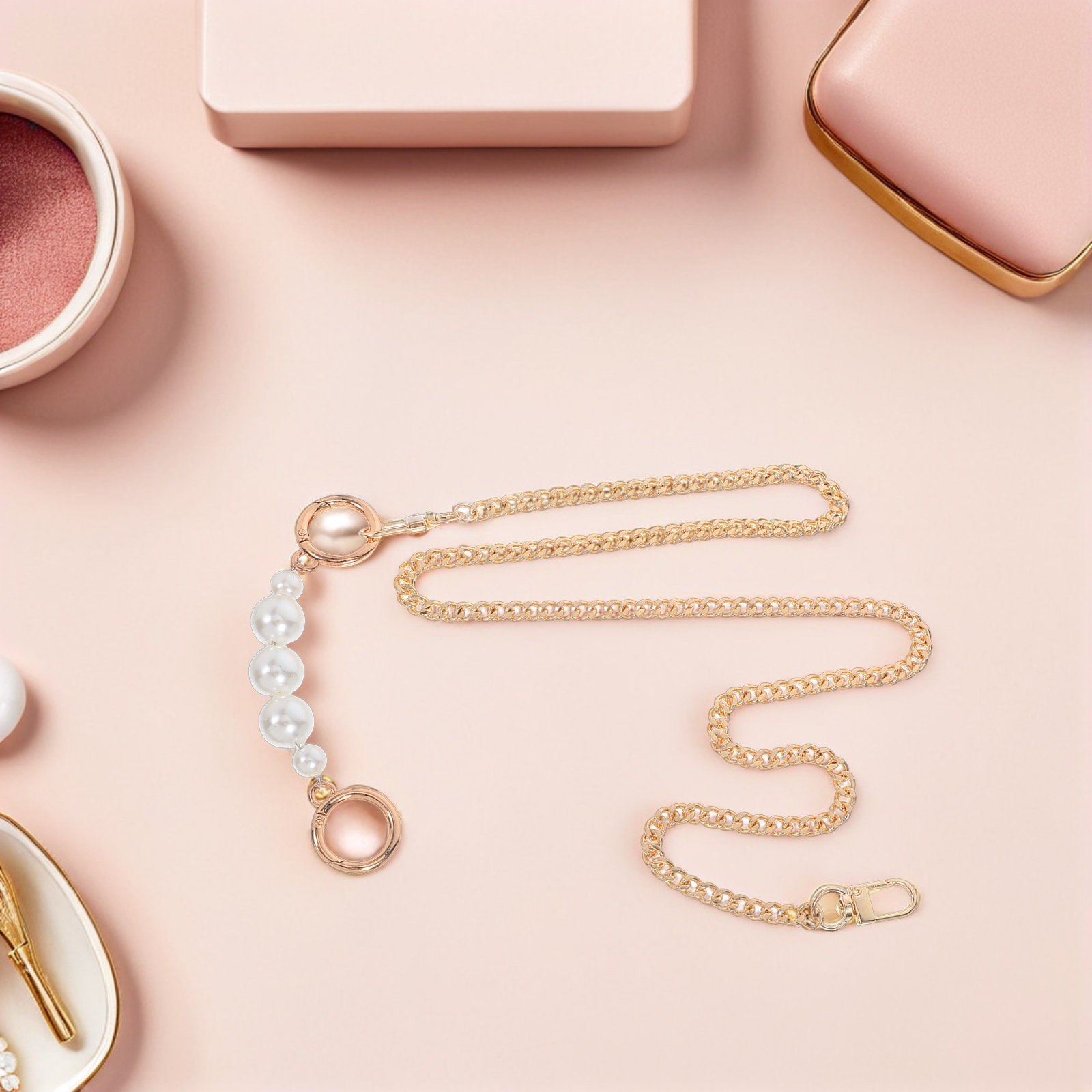 2Pcs Detachable Gold Bag Chain – Clutch Bag Evening recenzja i cena