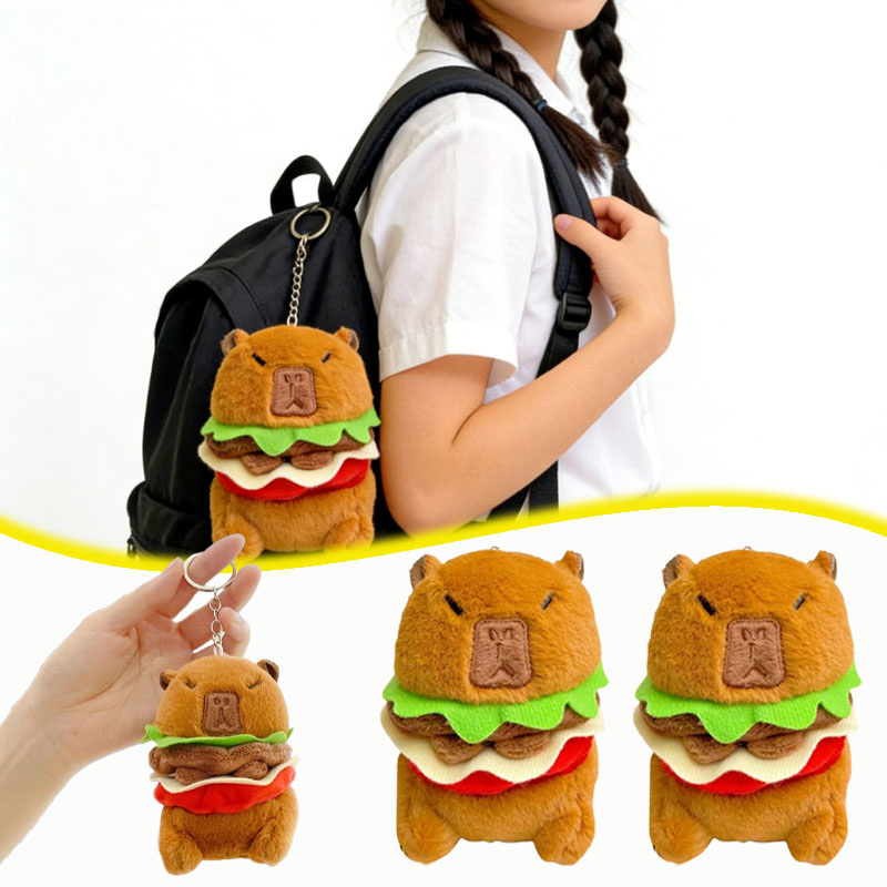 Cute Capybara Hamburger Keycha – Women'S Young Bags recenzja i cena