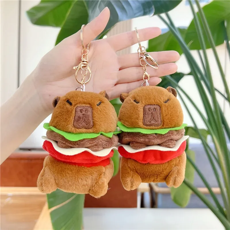 Cute Capybara Hamburger Keycha – Women'S Young Bags recenzja i cena