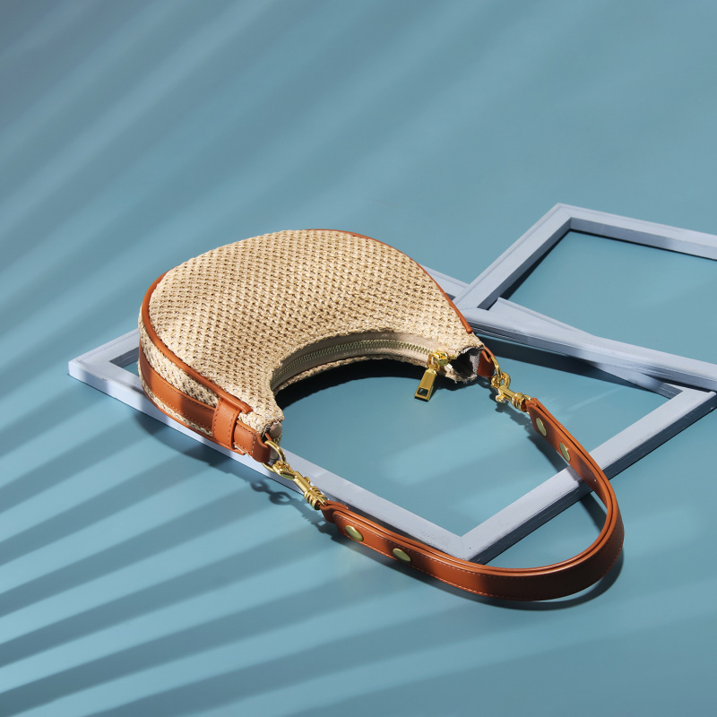 Summer straw woven moon shaped – Half Moon Crescent recenzja i cena