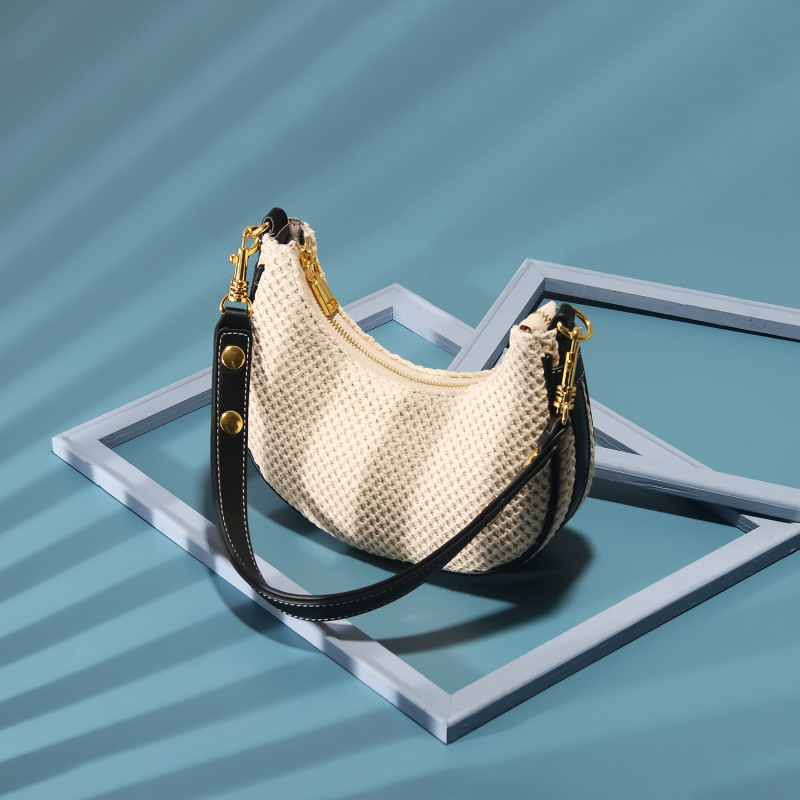 Summer straw woven moon shaped – Half Moon Crescent recenzja i cena