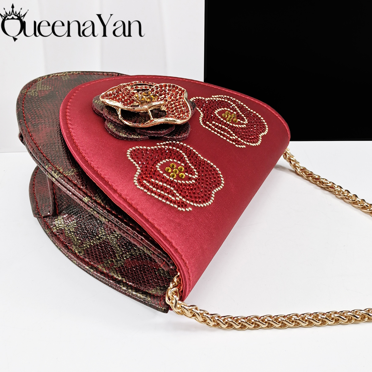 Queena Yan 2025 Red&Wine Color – Women Bags For Wedding recenzja i cena