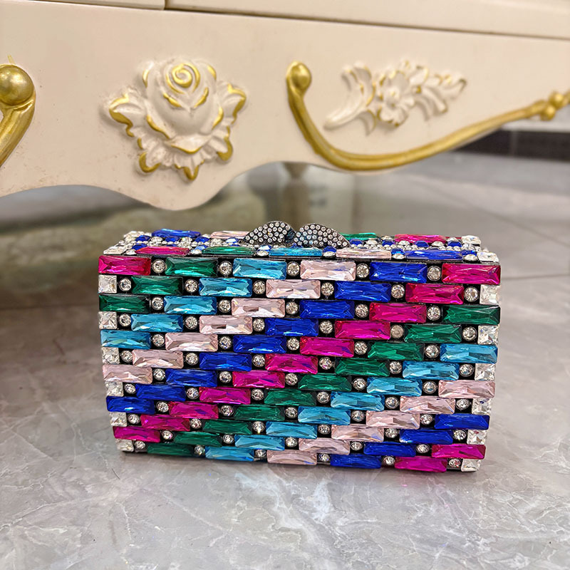 Female Blue Rhinestone Evening – Clutch Bag Evening recenzja i cena