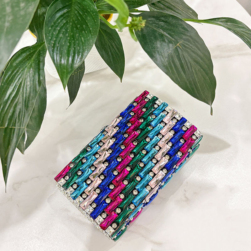 Female Blue Rhinestone Evening – Clutch Bag Evening recenzja i cena