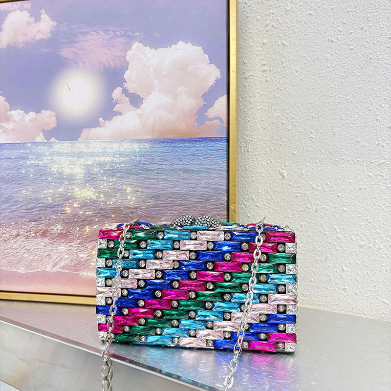 Female Blue Rhinestone Evening – Clutch Bag Evening recenzja i cena