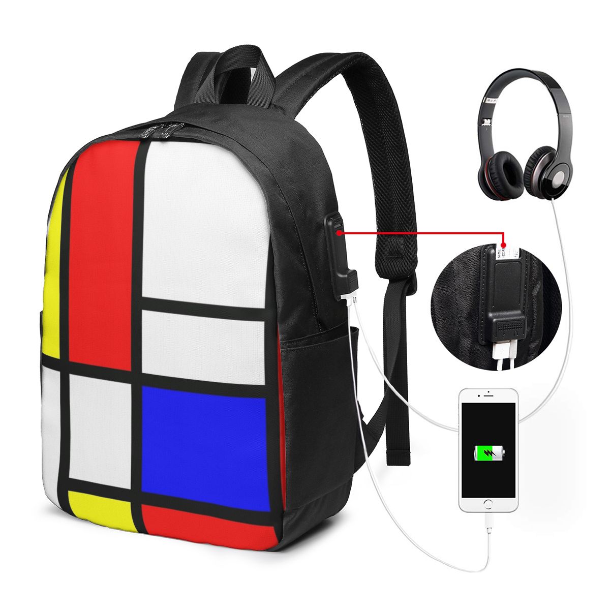 Piet Mondrian Composition  Bac – Women'S Bag recenzja i cena