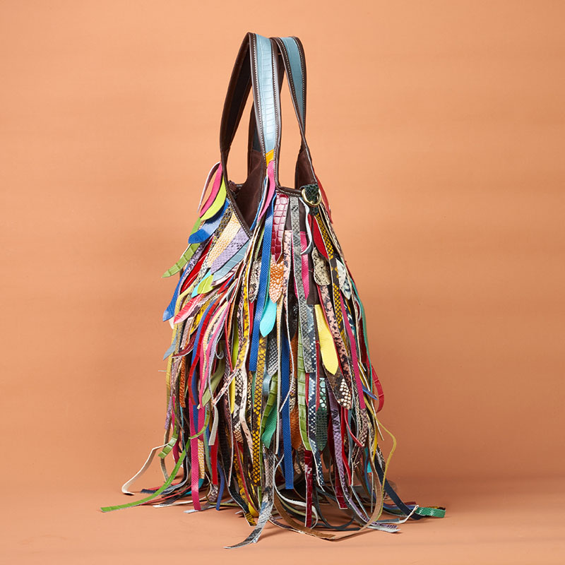 Colorful Real Sheepskin Should – Hobo Bag Slouchy recenzja i cena