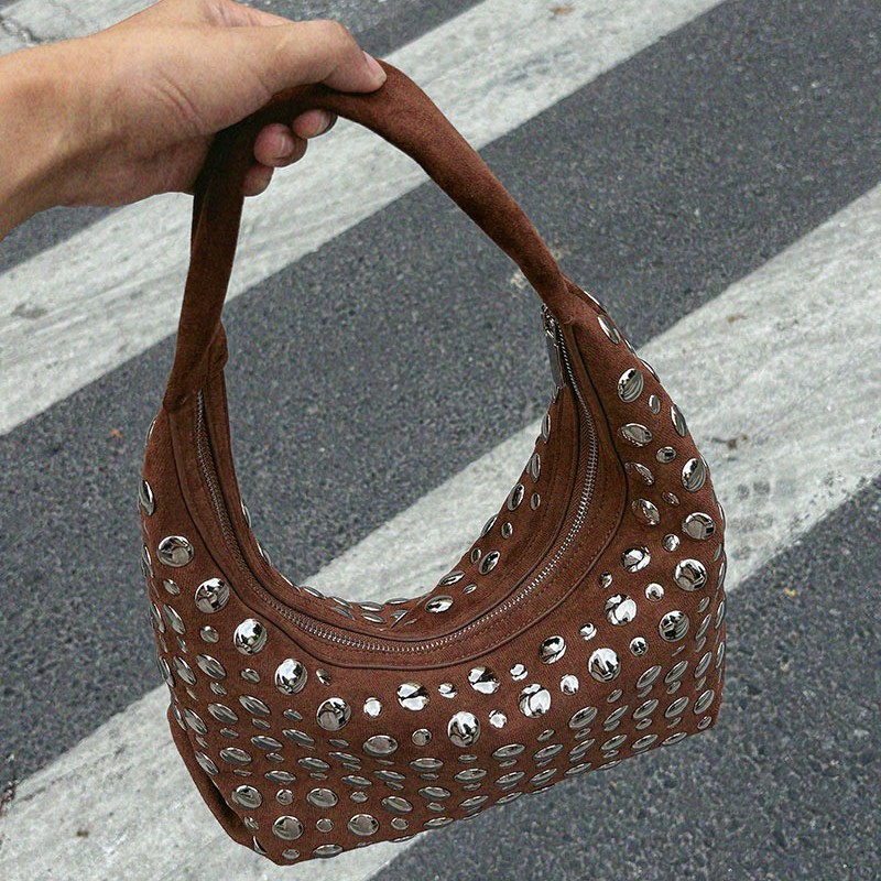 New high-end Leather Rivet Buc – Women Bags High End Brands recenzja i cena