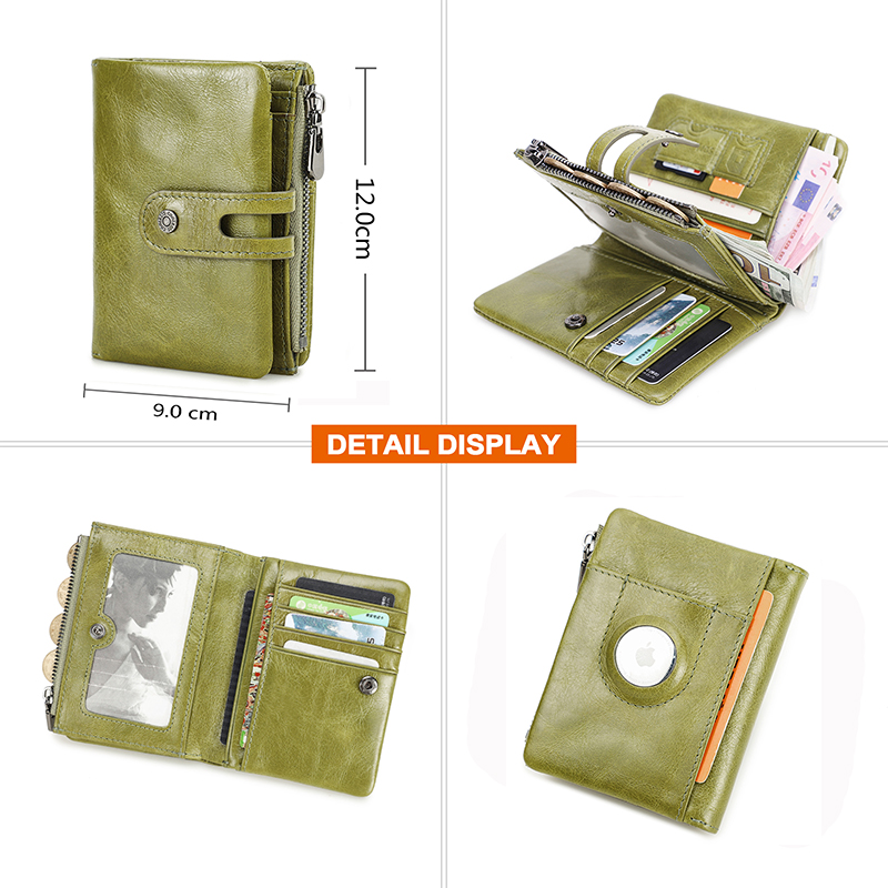 Oil Leather Women Wallets Shor – Women'S Young Bags recenzja i cena
