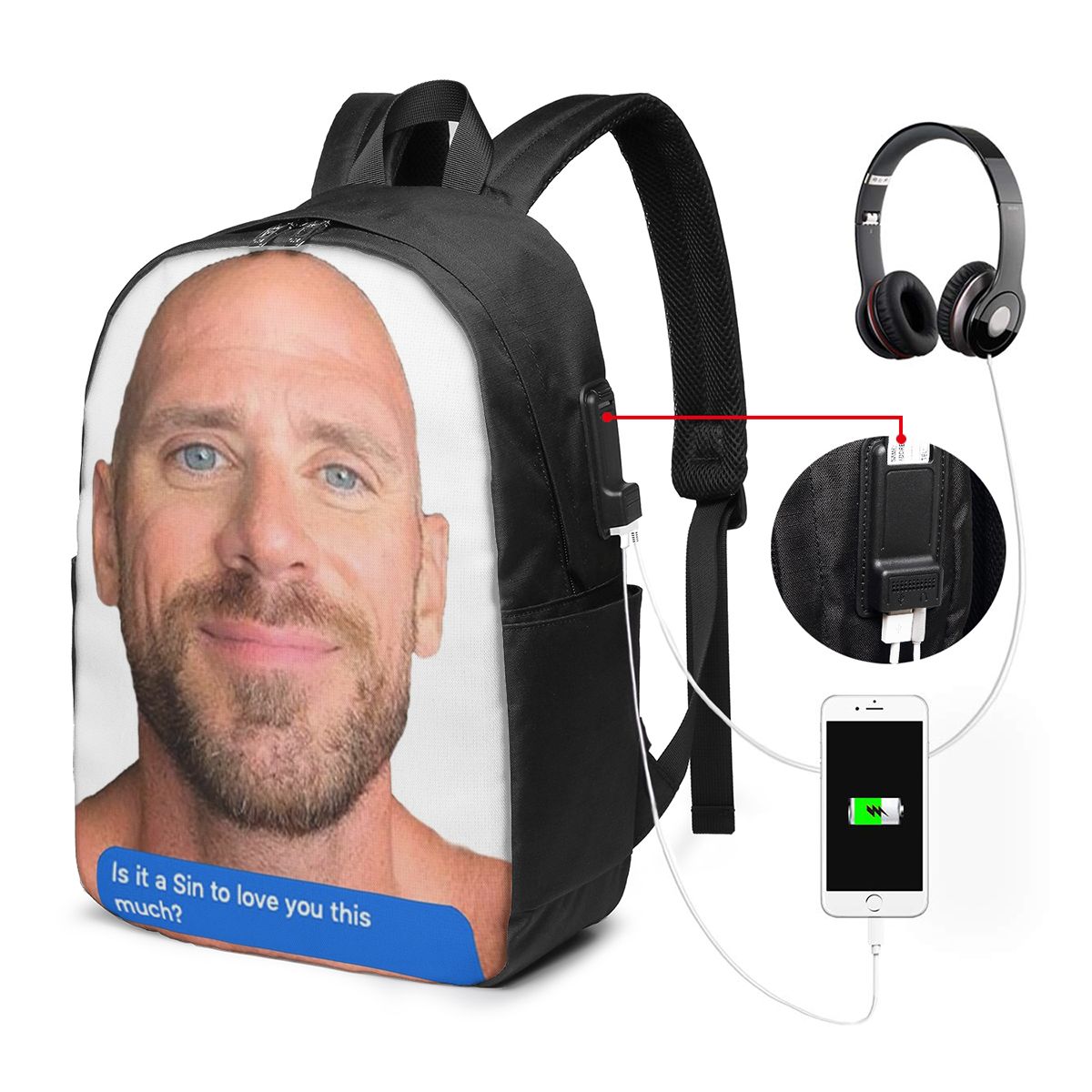 Johnny Sins Flirty Text Bubble – Women'S Bag recenzja i cena