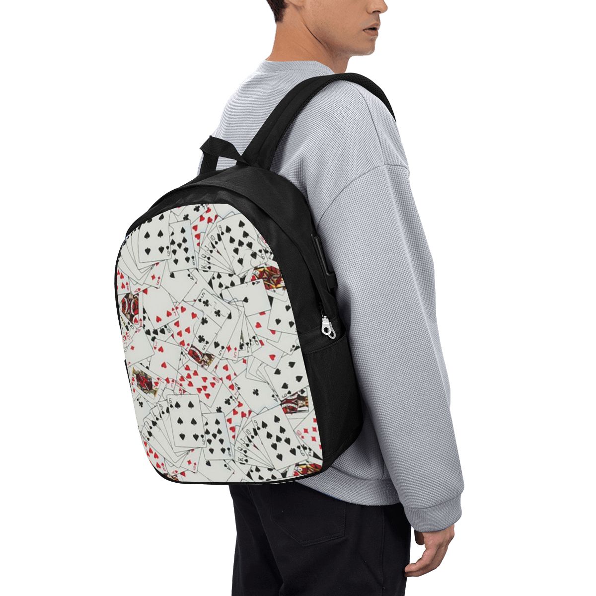 Playing Cards Poker Print Back – Womens Backpack recenzja i cena