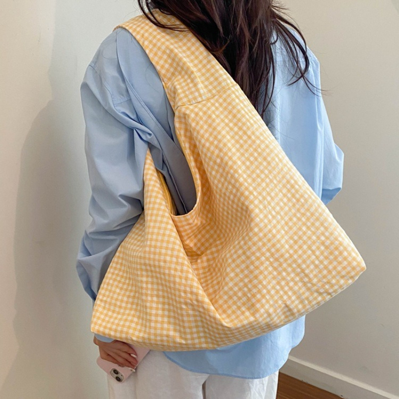 Custom Logo Pastel Gingham Slo – Hobo Bag Slouchy recenzja i cena