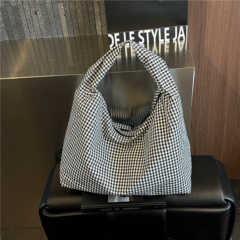 Custom Logo Pastel Gingham Slo – Hobo Bag Slouchy recenzja i cena