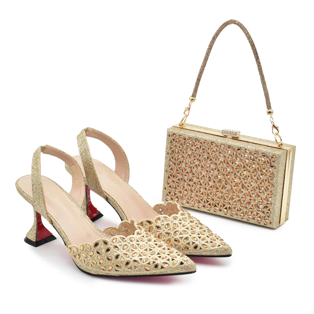 Silver Color Shoes and Bag for – Women Bags For Wedding recenzja i cena