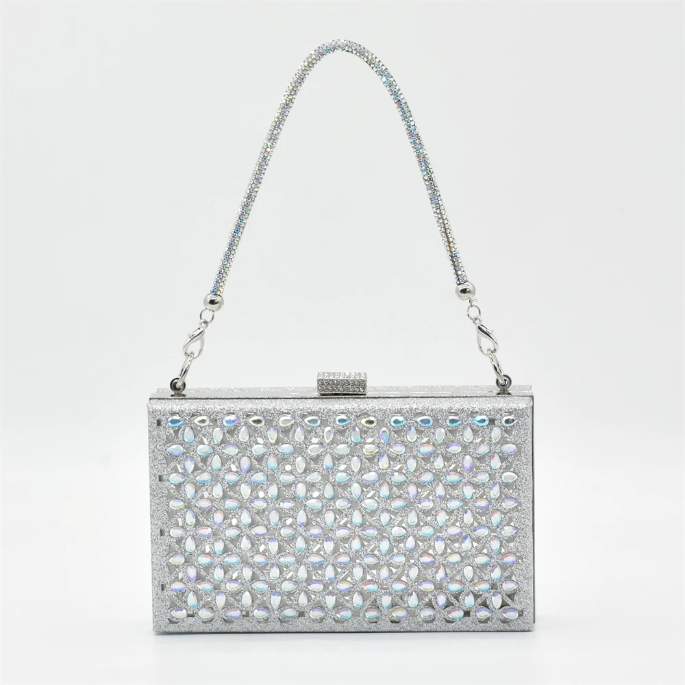 Silver Color Shoes and Bag for – Women Bags For Wedding recenzja i cena
