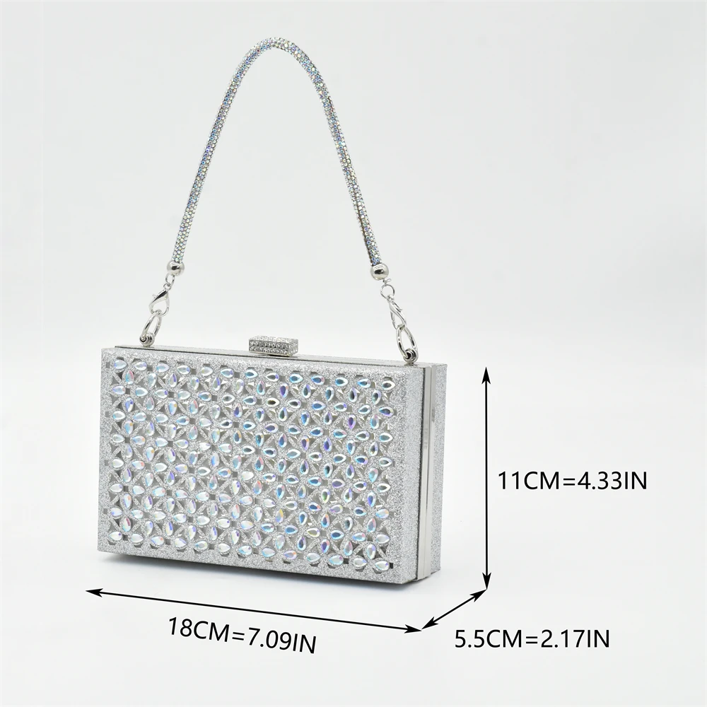 Silver Color Shoes and Bag for – Women Bags For Wedding recenzja i cena
