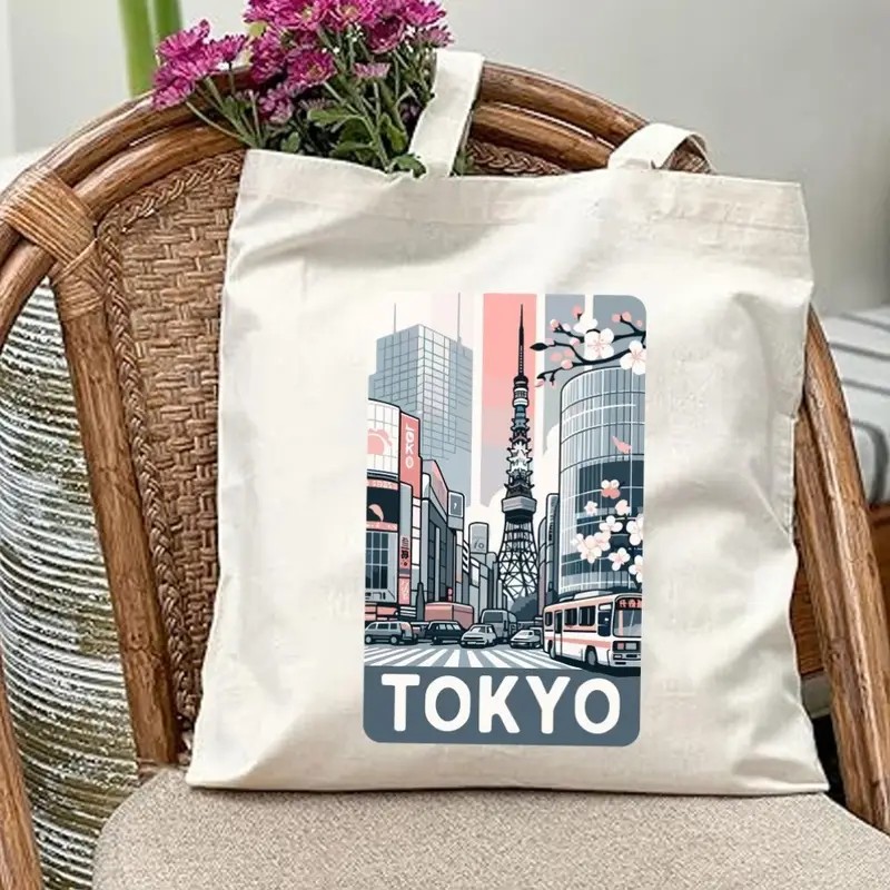 Aesthetic Tokyo Cityscape Canv – Women Bags Collection recenzja i cena