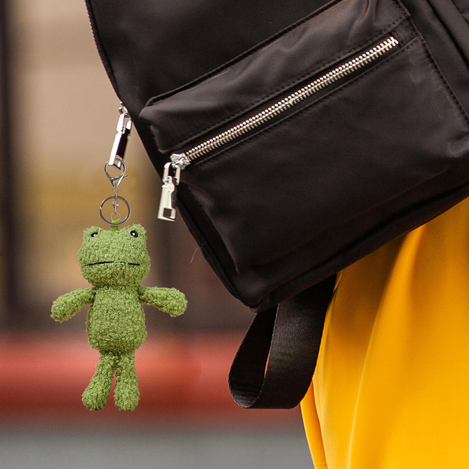 Plush Frog Keychain Bag Charm  – Women Bags Collection recenzja i cena