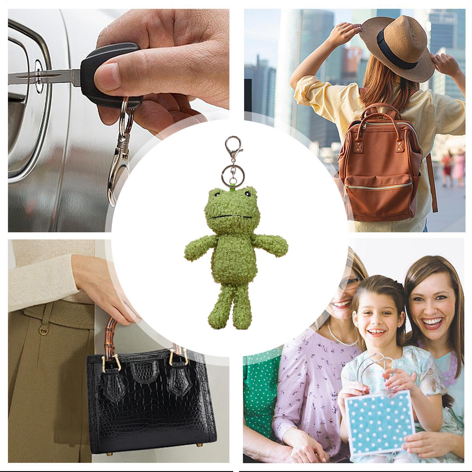 Plush Frog Keychain Bag Charm  – Women Bags Collection recenzja i cena