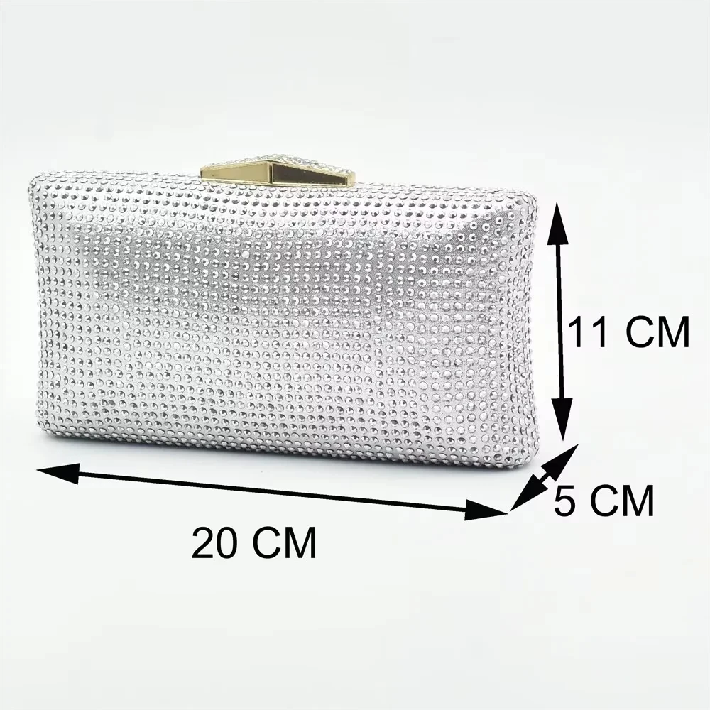 Silver Shoe and Bag Set for Pa – Women Bags For Wedding recenzja i cena
