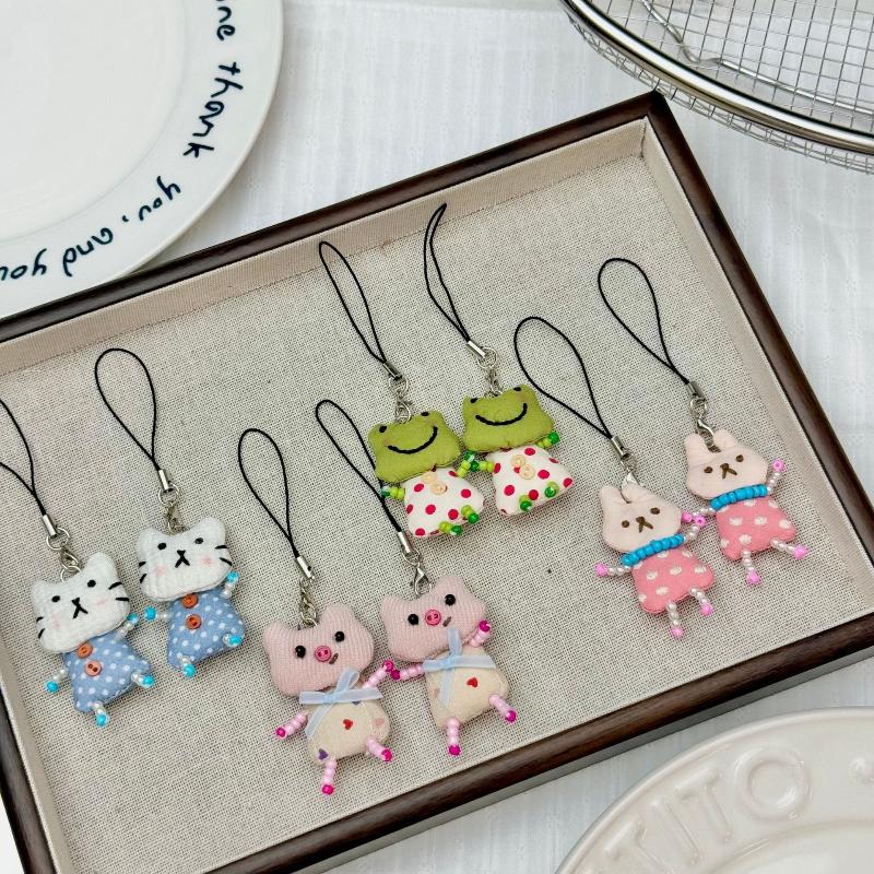Cute Frog Pig Cat Pendant Keyc – Women'S Young Bags recenzja i cena