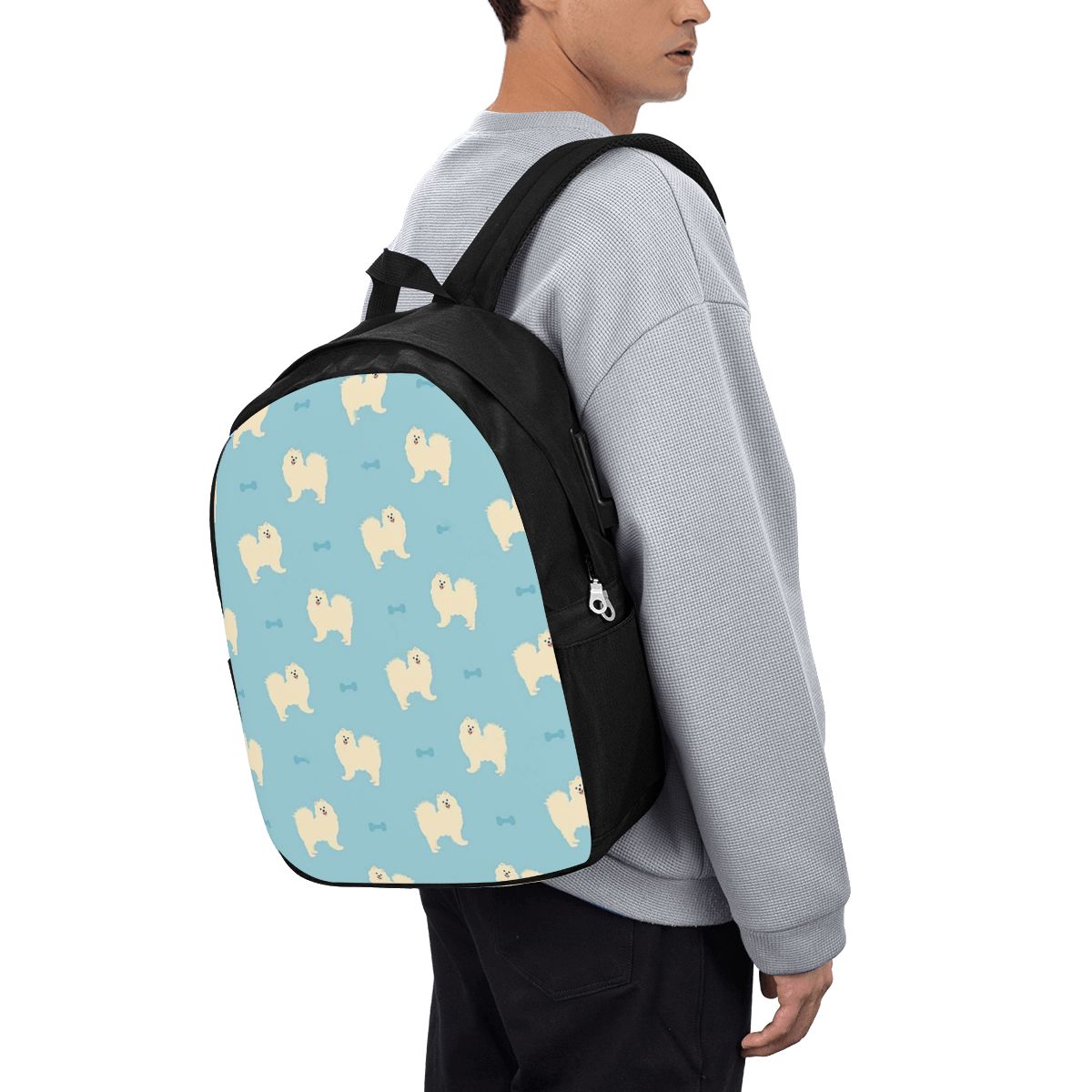 Samoyed Dog Backpack Travel No – Womens Backpack recenzja i cena