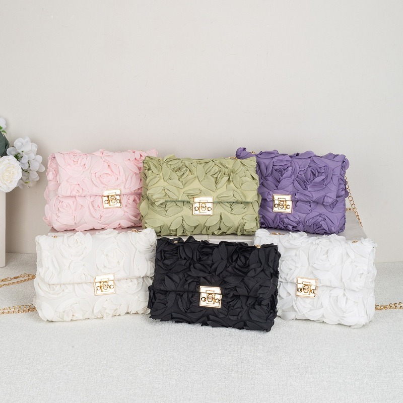 3D Rose Floral Satin Evening B – Clutch Bag Evening recenzja i cena