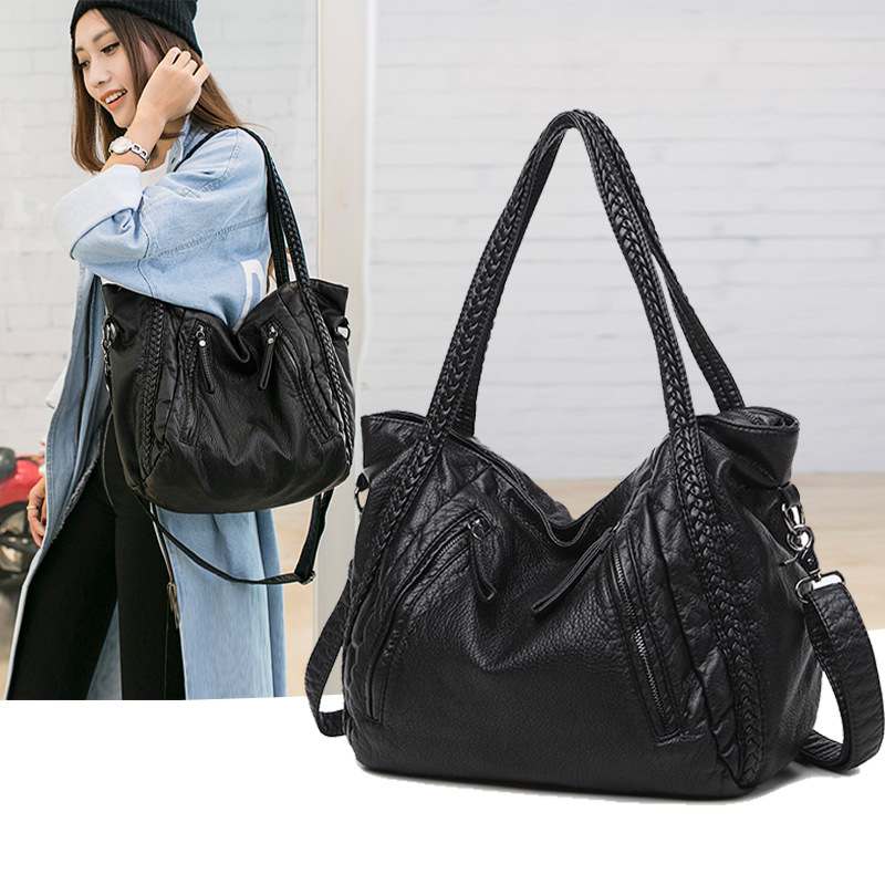 SHELKSBAG Black Soft Leather S – Hobo Bag Slouchy recenzja i cena