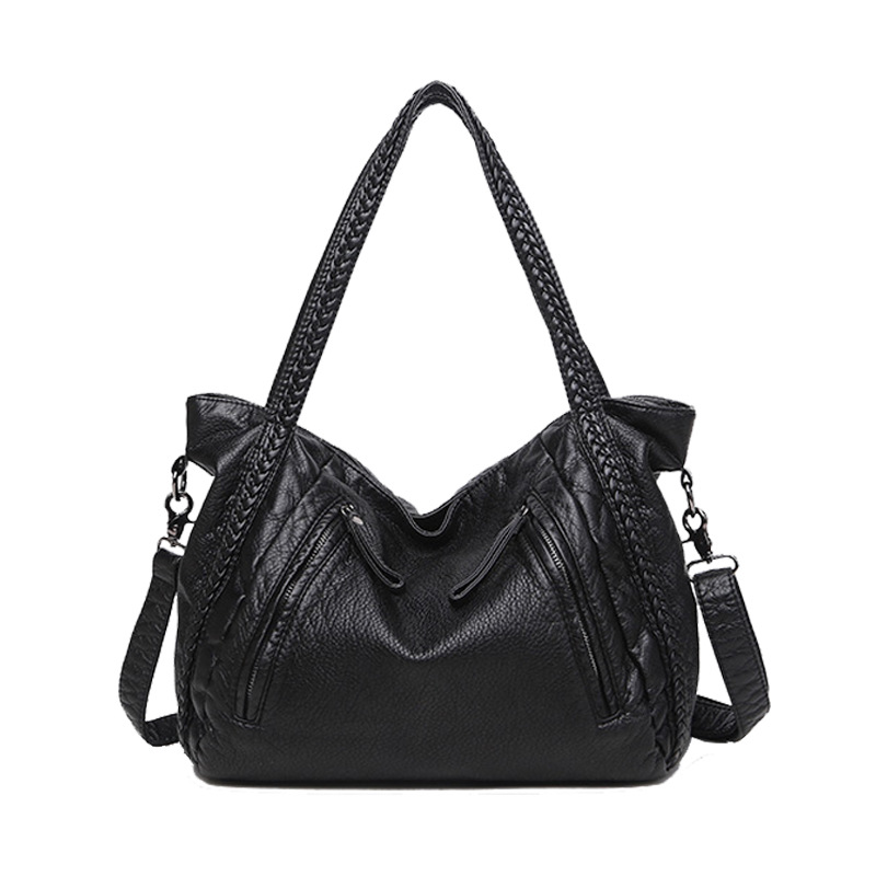 SHELKSBAG Black Soft Leather S – Hobo Bag Slouchy recenzja i cena