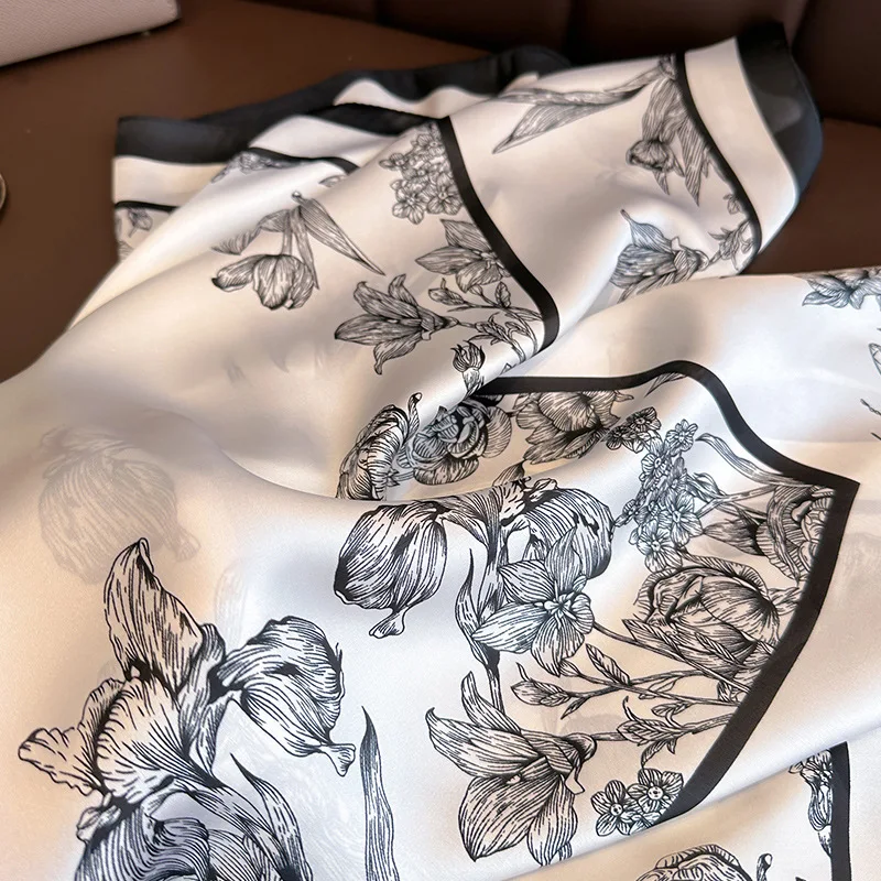 70*70cm Luxury Floral Print Si – Women Bags Online recenzja i cena