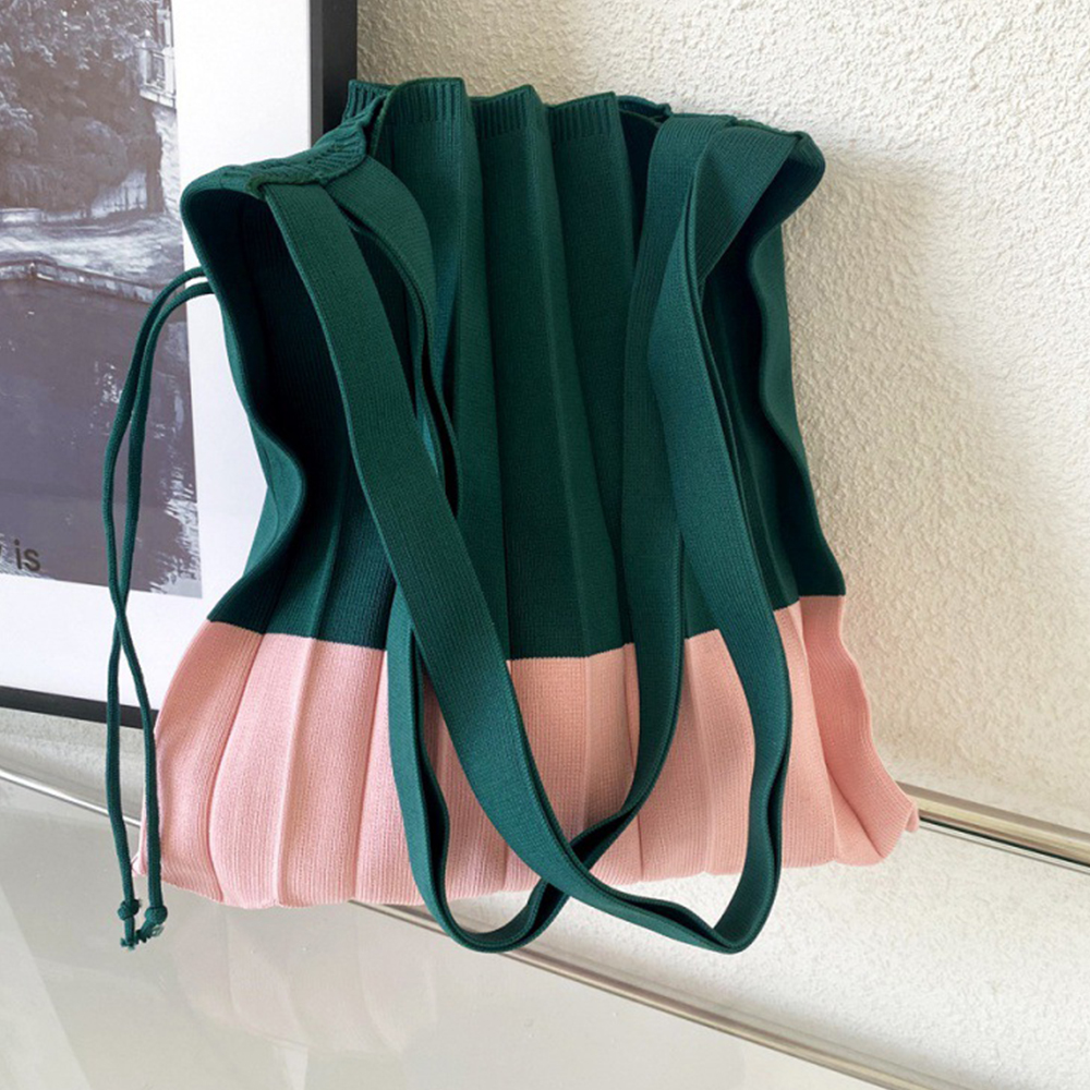 Knitted Foldable Storage Handb – Women Bags In Trend recenzja i cena