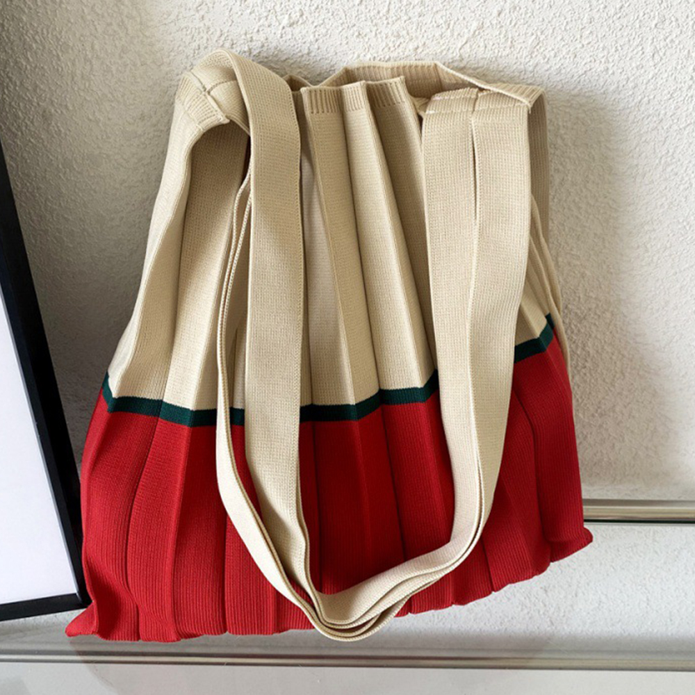 Knitted Foldable Storage Handb – Women Bags In Trend recenzja i cena