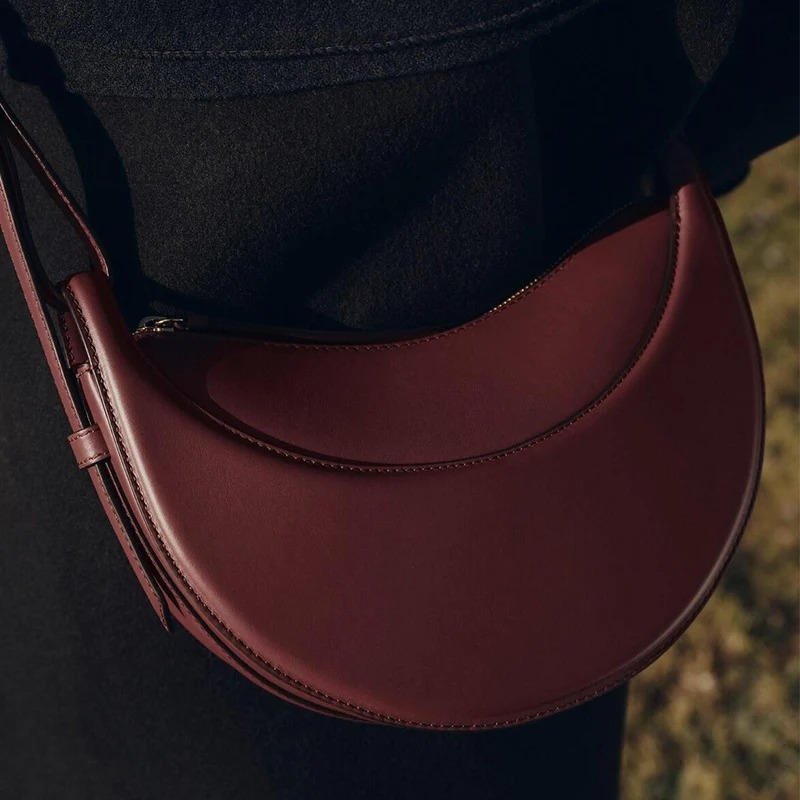 French Fashion Genuine Leather – Half Moon Crescent recenzja i cena