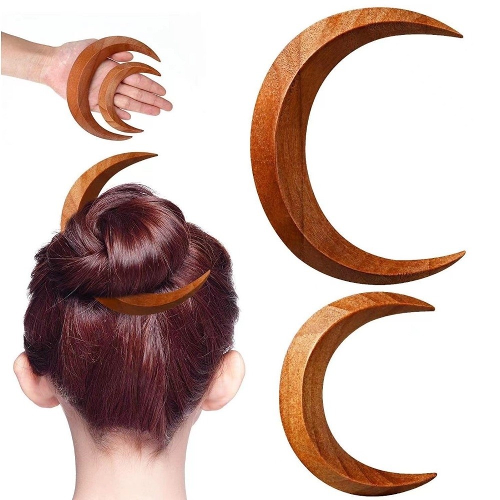 Elegant Crescent Hair Fork Han – Half Moon Crescent recenzja i cena