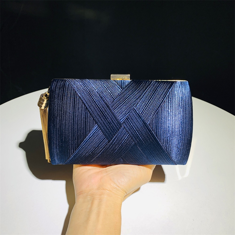 Fashion Luxury Silk Fabric Din – Clutch Bag Evening recenzja i cena