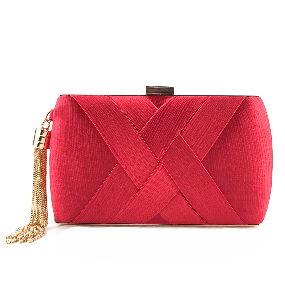Fashion Luxury Silk Fabric Din – Clutch Bag Evening recenzja i cena