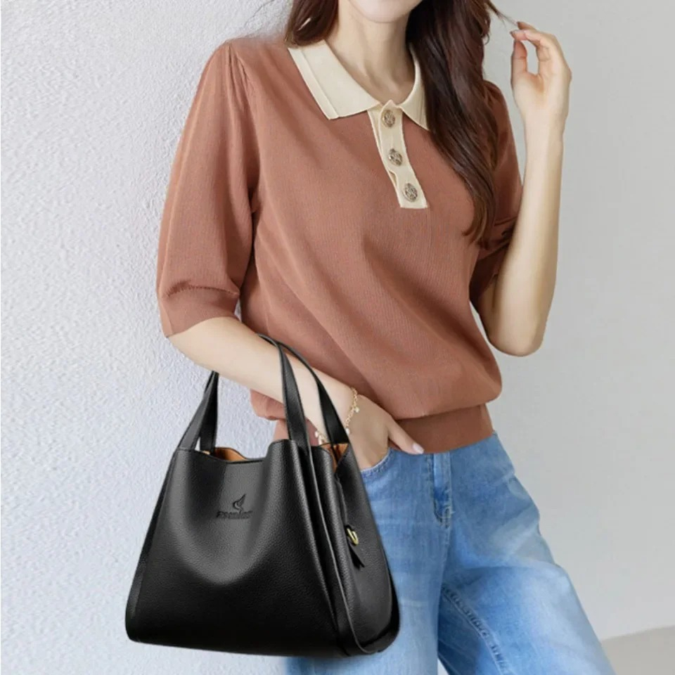 Soft Leather Large Capacity To – Women Bags High End Brands recenzja i cena