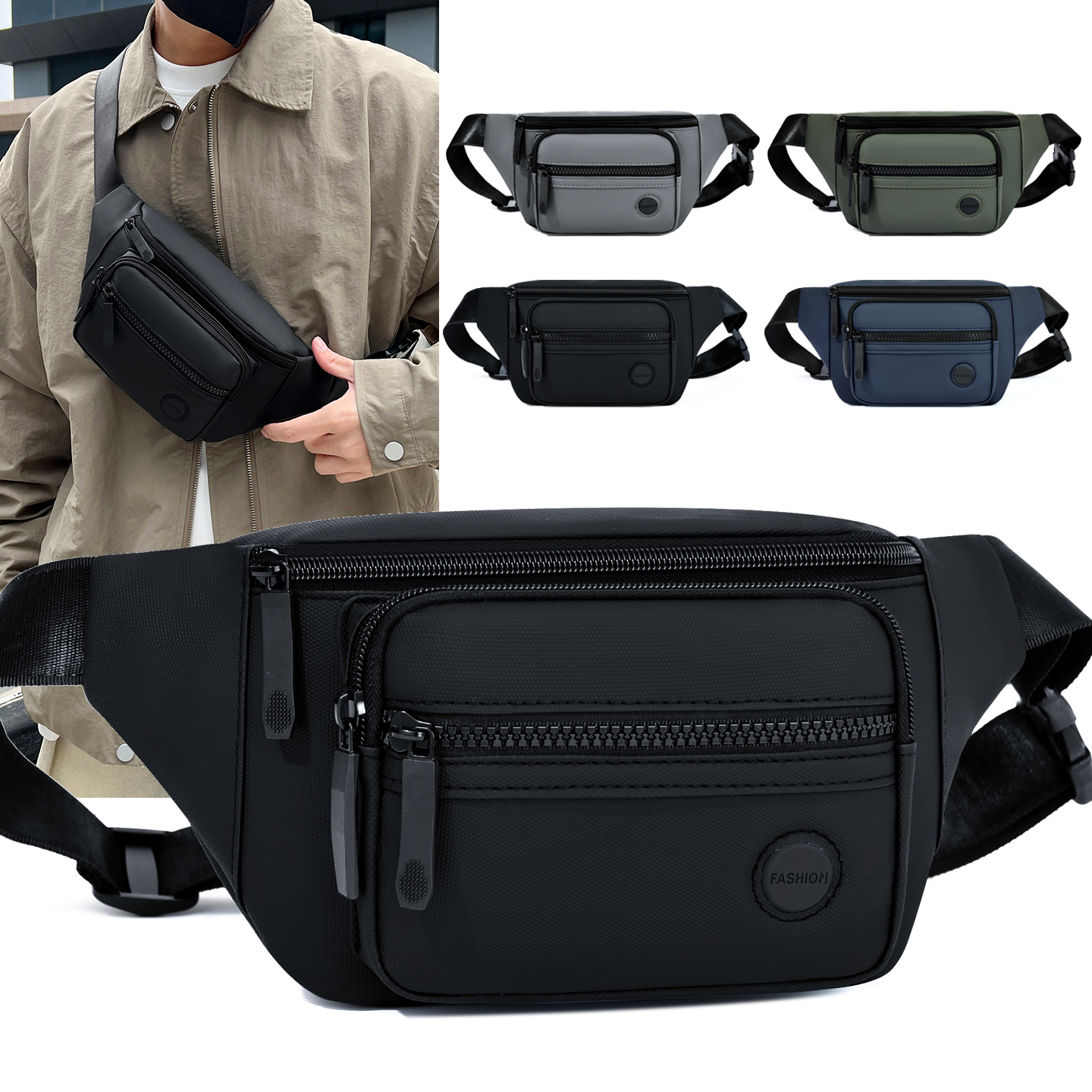 Unisex Waterproof Waist Bag Pa – Women Bags Collection recenzja i cena