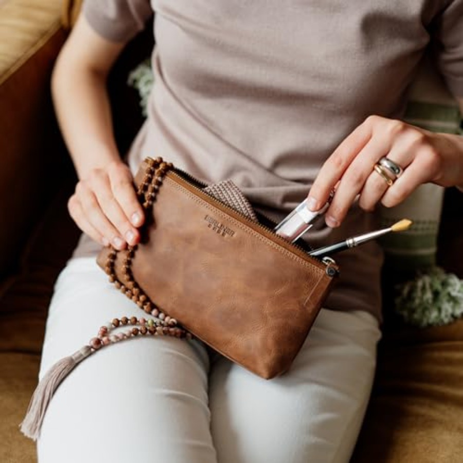 Vintage Genuine Leather Makeup – Women'S Bag recenzja i cena