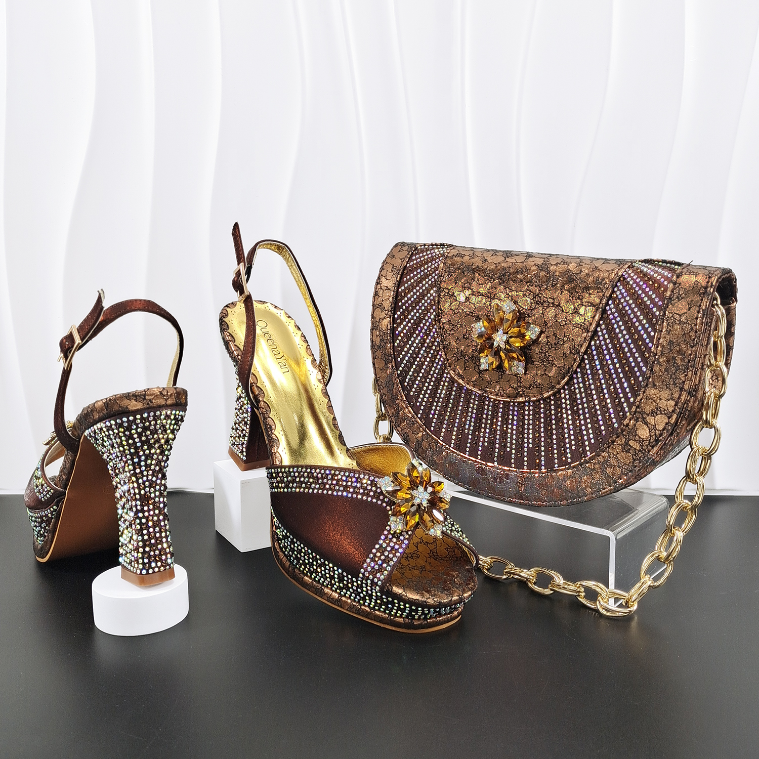 INS Brown Color Marture Party  – Women Bags For Wedding recenzja i cena