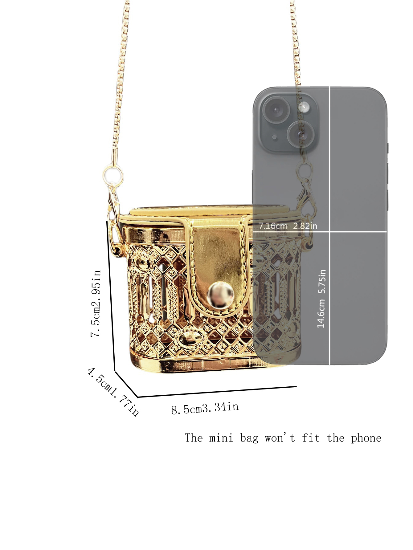 Small bag Golden Designer shou – Clutch Bag Evening recenzja i cena