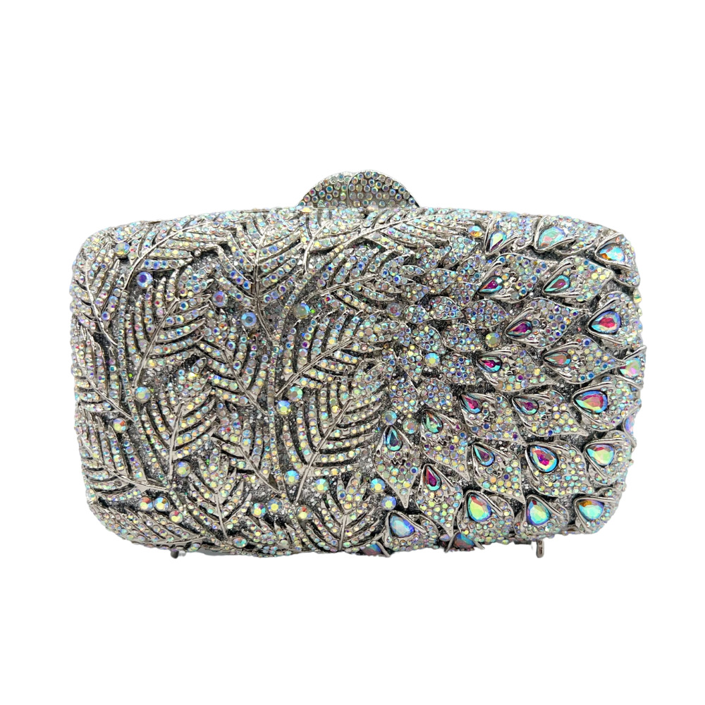 Elegant Women Leaf Pattern Eve – Clutch Bag Evening recenzja i cena