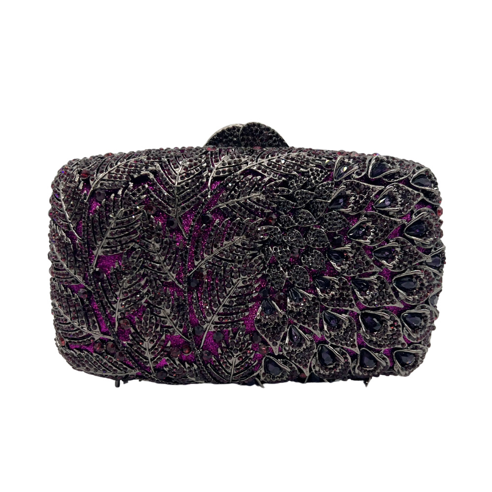 Elegant Women Leaf Pattern Eve – Clutch Bag Evening recenzja i cena